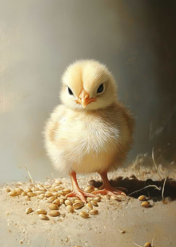 Angry Chick Portrait