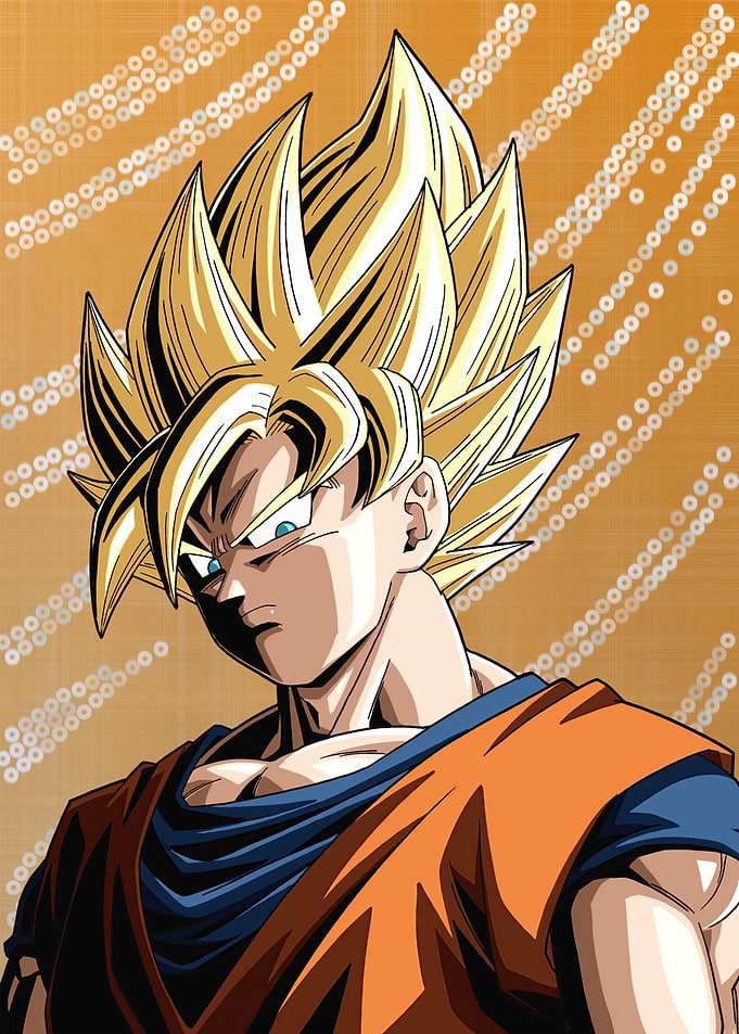 DBZ Goku Super Saiyan Epic Portrait