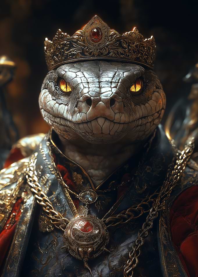 Serpentine Monarch Snake Animal