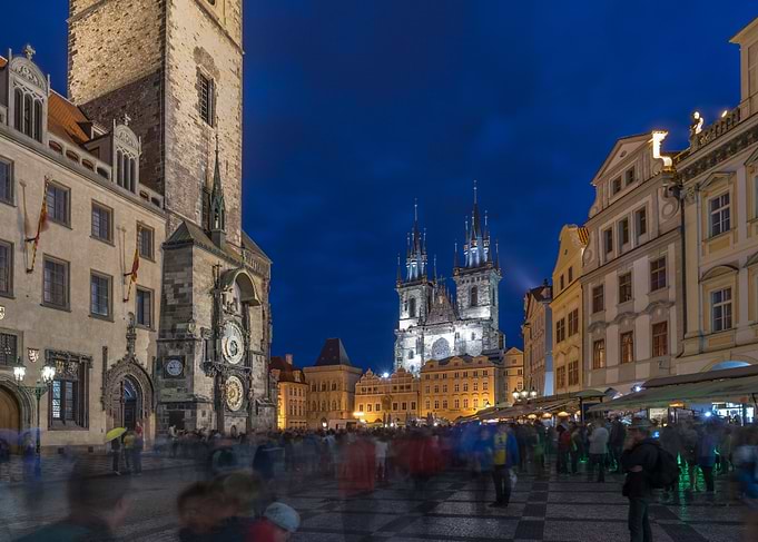 Prague Old Town Square at Night