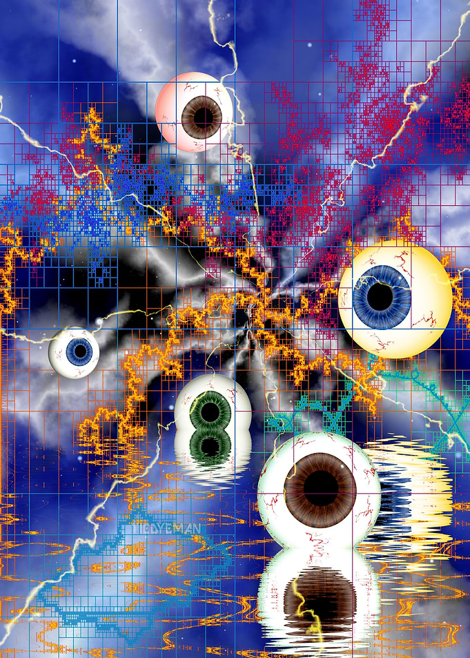 'Mechanized Consciousness' Fractal Art Poster