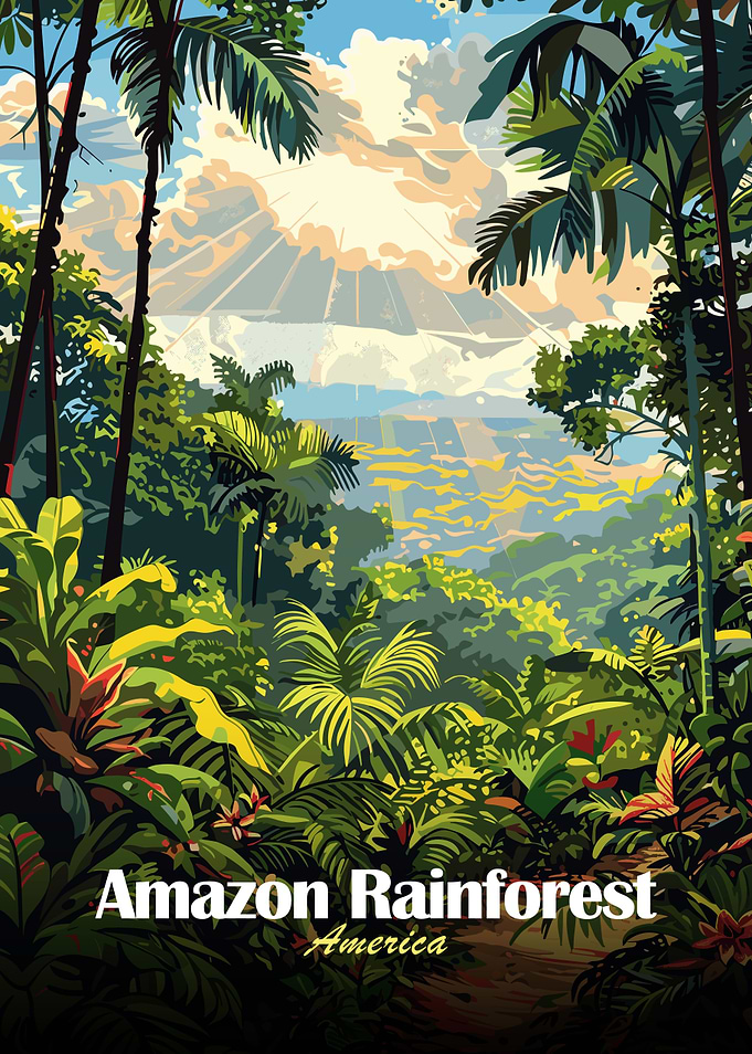 Amazon Rainforest Illustration