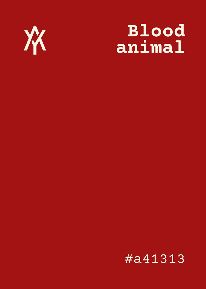 Blood animal color palette