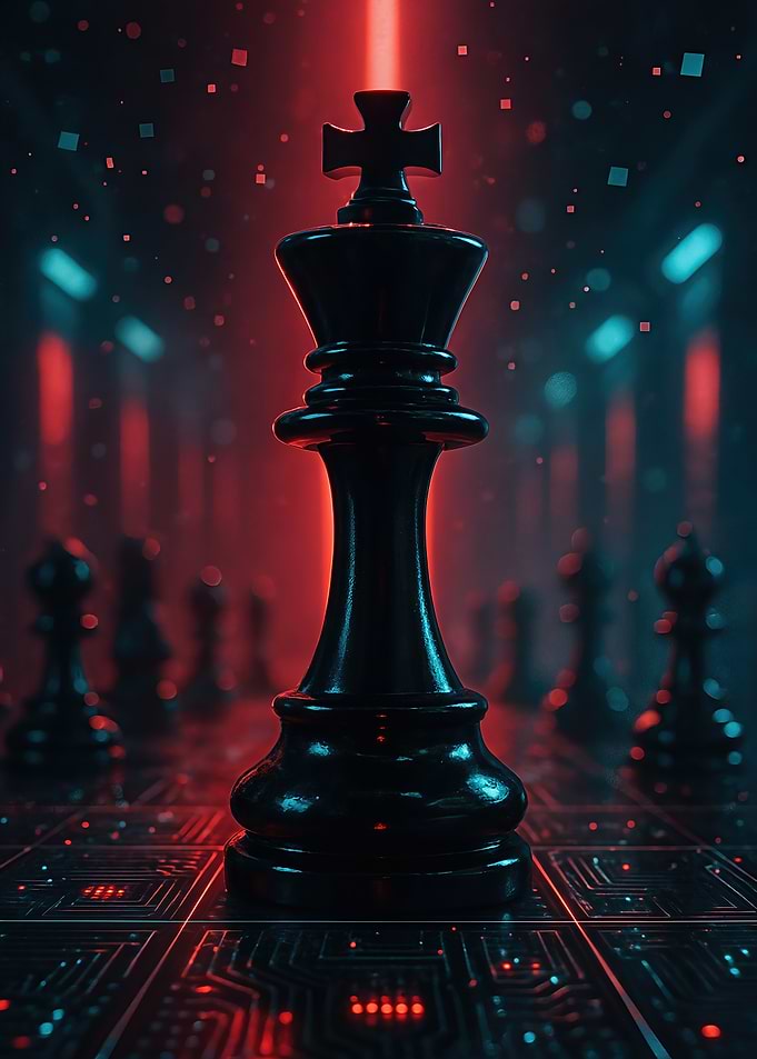 Cyber-Noir Chess King