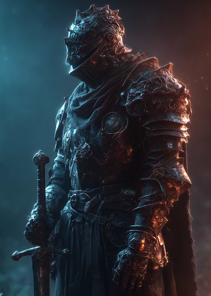 Dark Knight with Sword