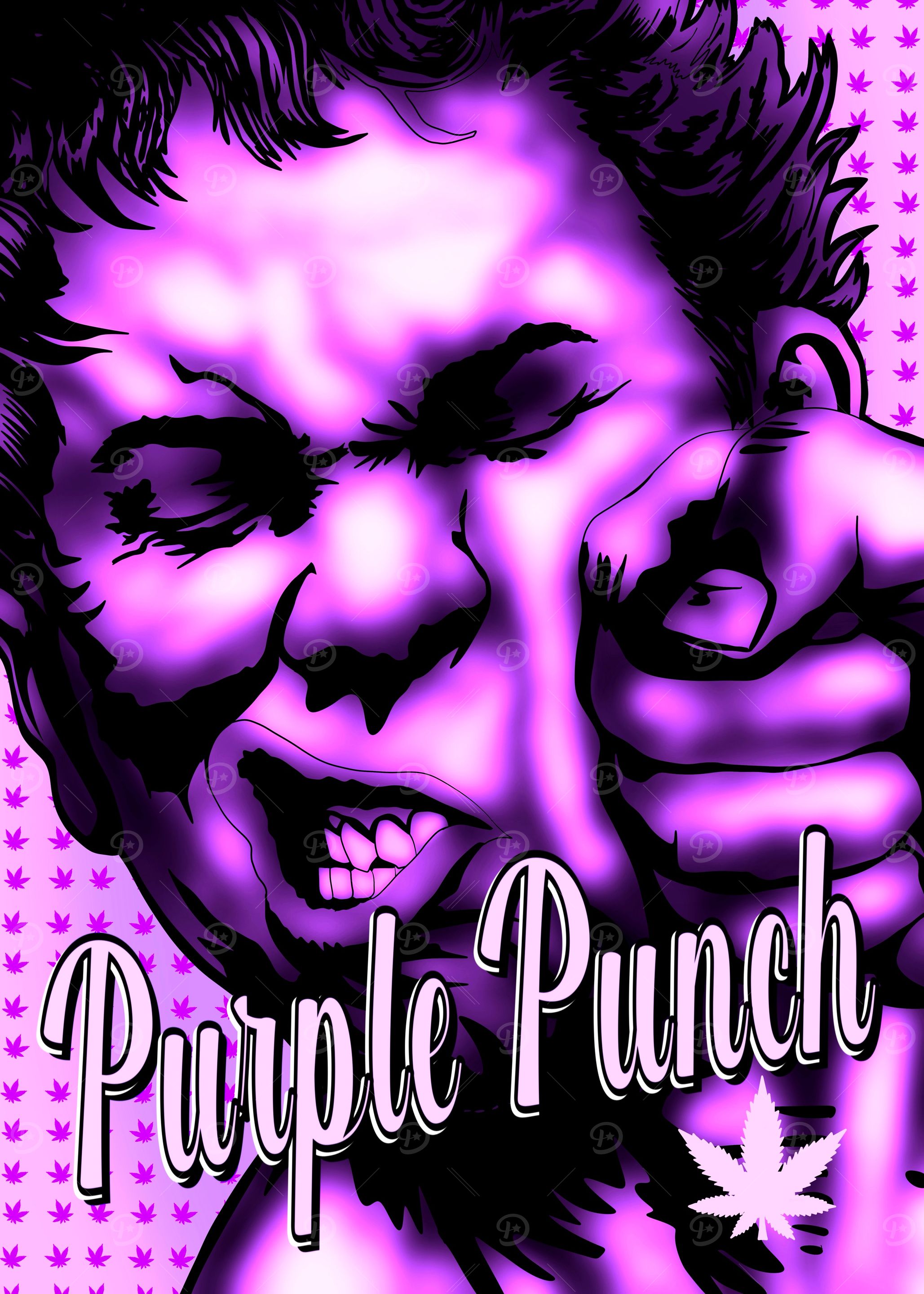 Purple Punch Weed Strain Graphic