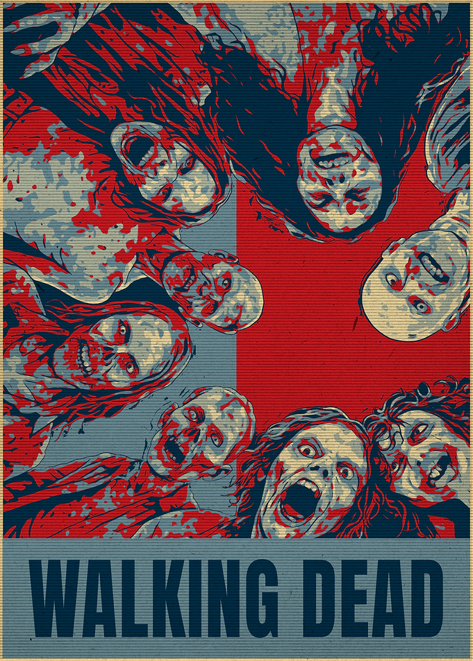 Walking Dead Zombie Horde Poster