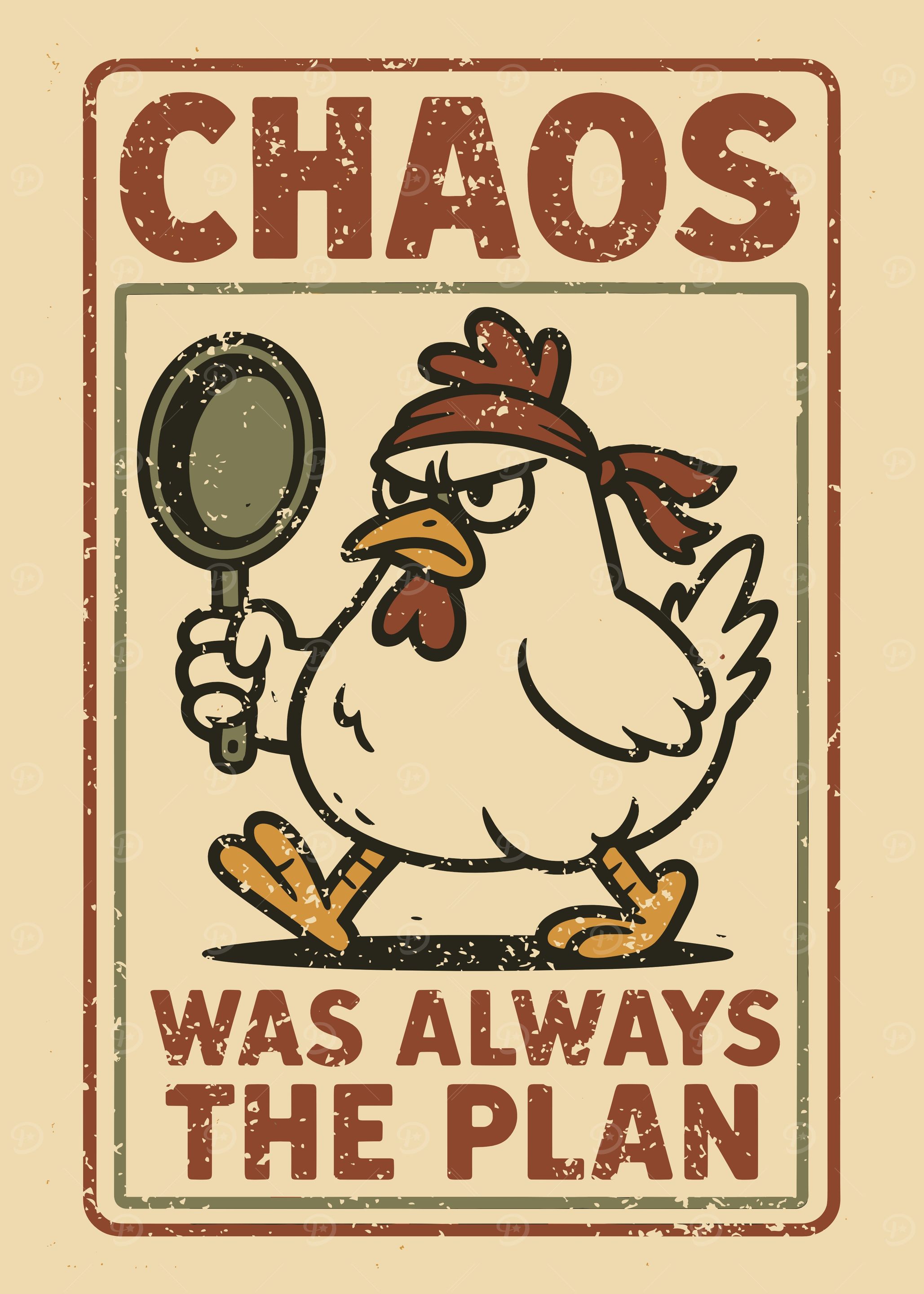 Chaos Chicken with Frying Pan
