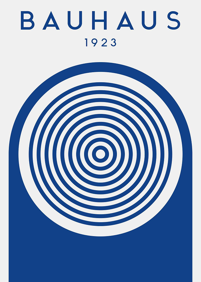 Bauhaus 1923 Minimalist Art Print