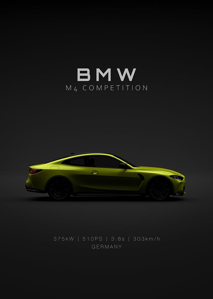 Specs BMW M4 G82 2021 Yellow