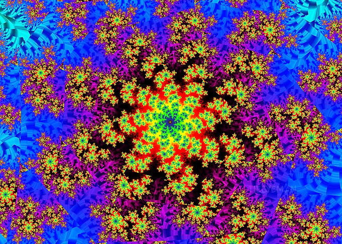 'Popcorn Spiral' Fractal Abstract Art