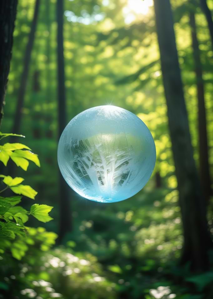 Mystical Orb in Forest
