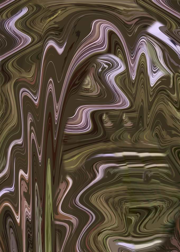 Abstract Brown and White Swirls SA2