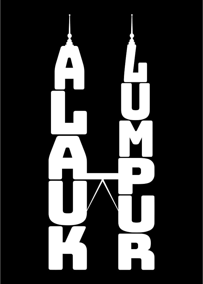 Kuala Lumpur Minimalist Typography Poster