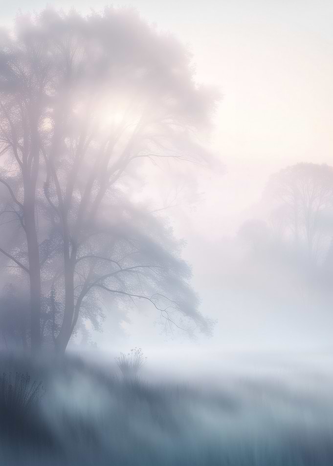 Misty Morning Landscape