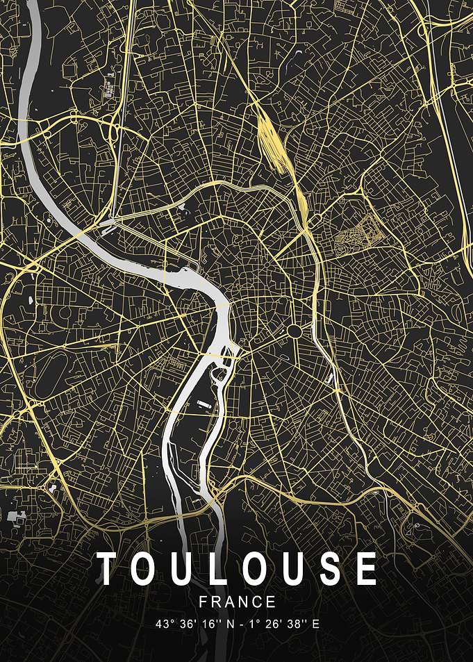 Toulouse Silver City Map