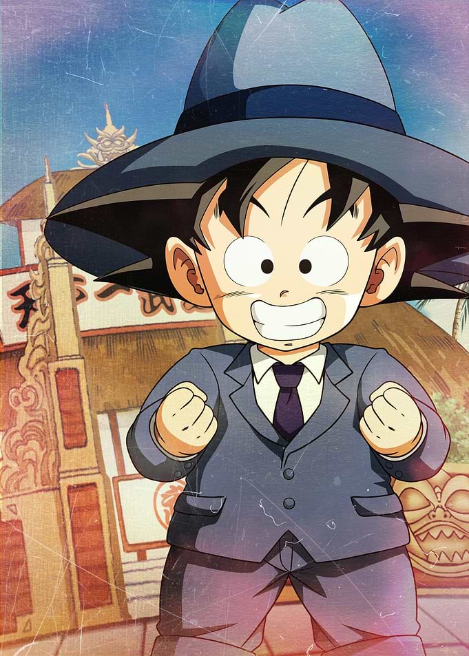 DB Goku in a suit