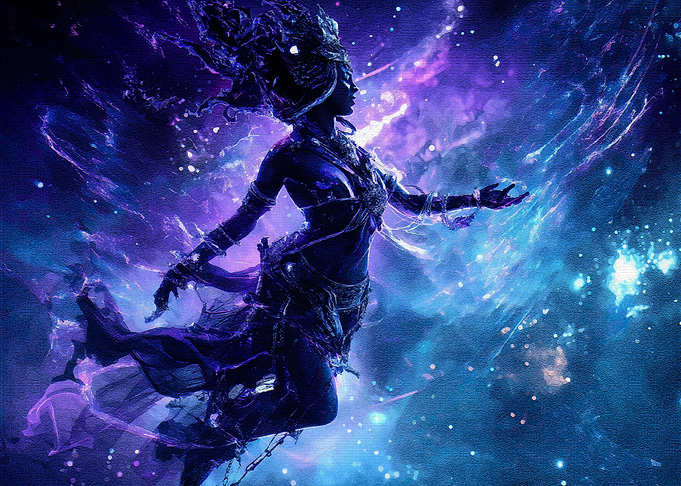 Woman Cosmic Space