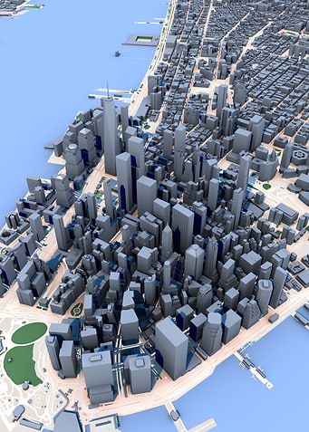 Aerial 3D Model of New York City