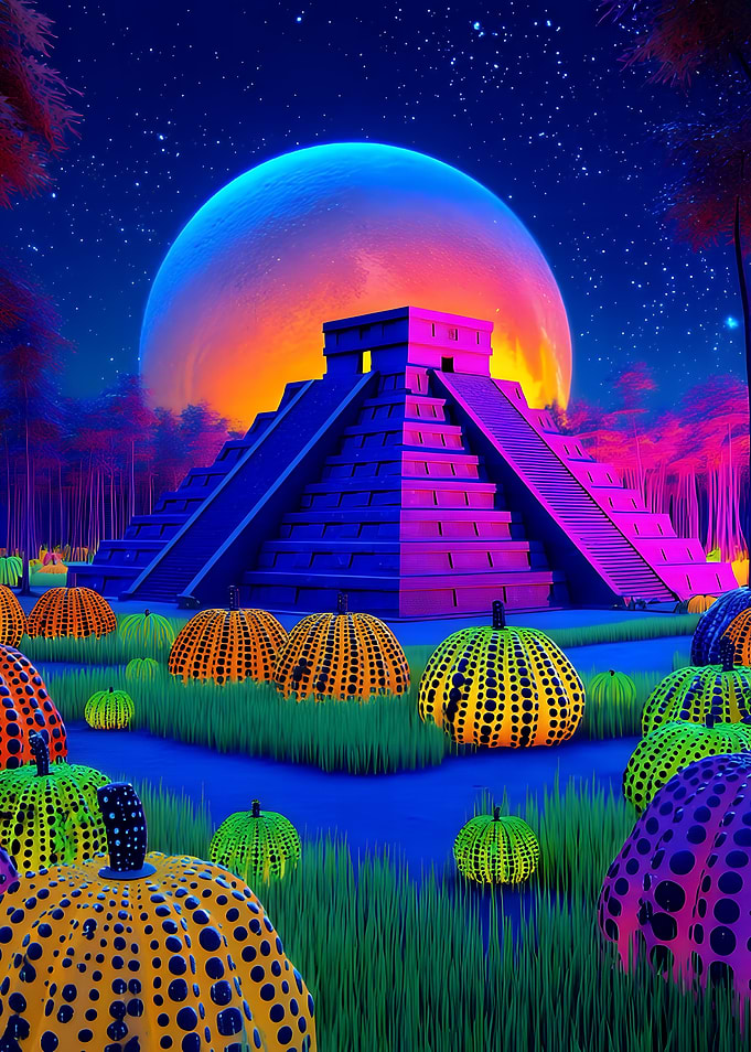 Surreal Pyramid Pumpkin Patch