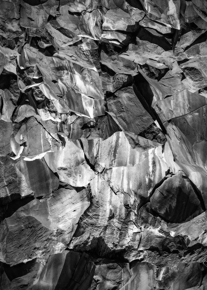 Monochrome Rock Formation Texture
