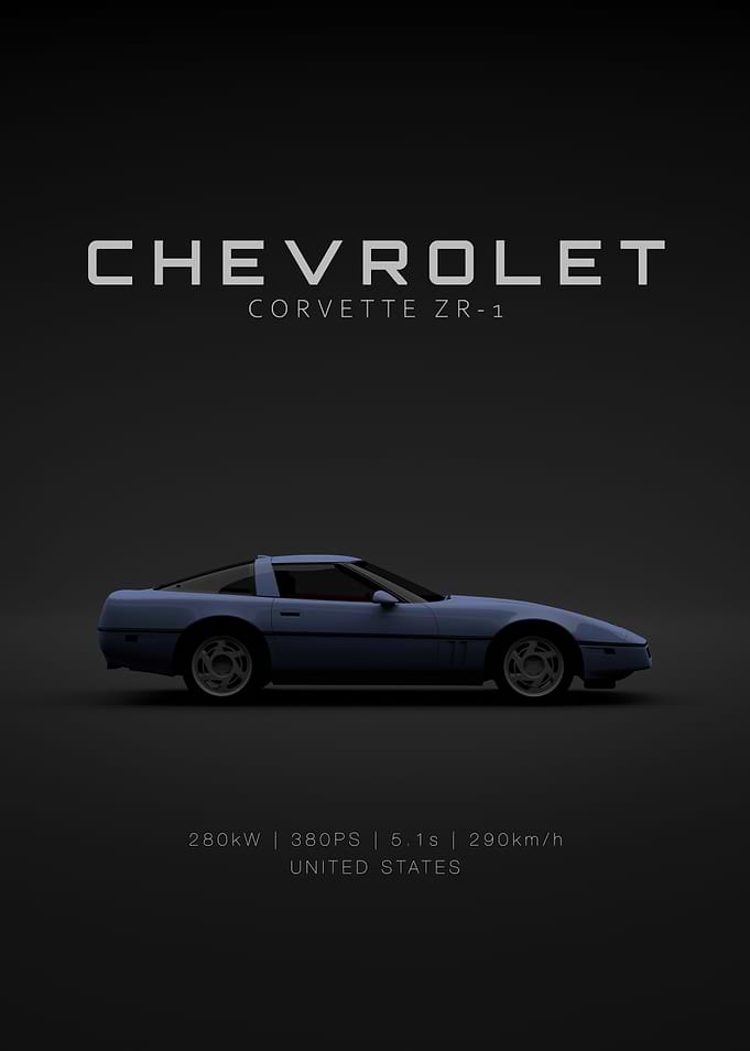 Specs - Chevrolet Corvette C4 ZR-1 Blue