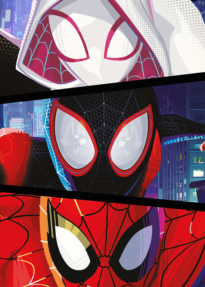 Into the Spider-Verse Eyes Gwen Miles Peter