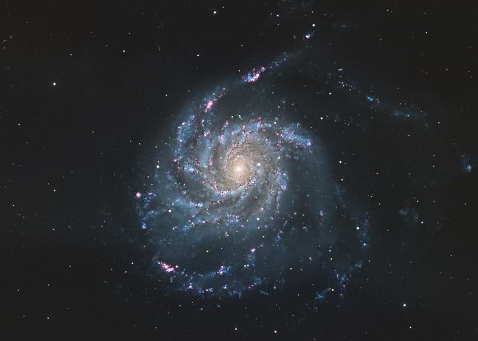 M101 Galaxy in Deep Space