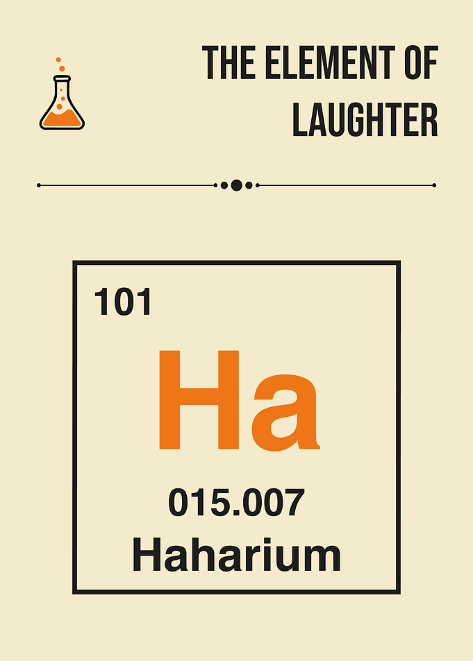 Element of Laughter Funny Periodic Table Haharium Science Humor