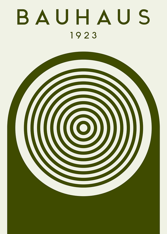 Bauhaus 1923 Minimalist Poster