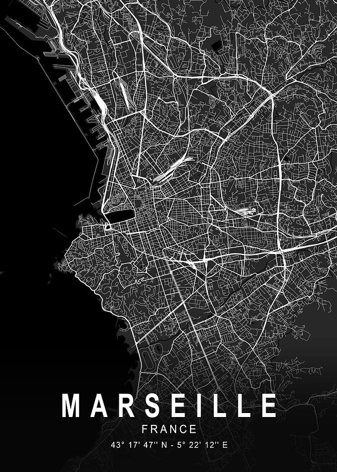 Marseille Dark Map