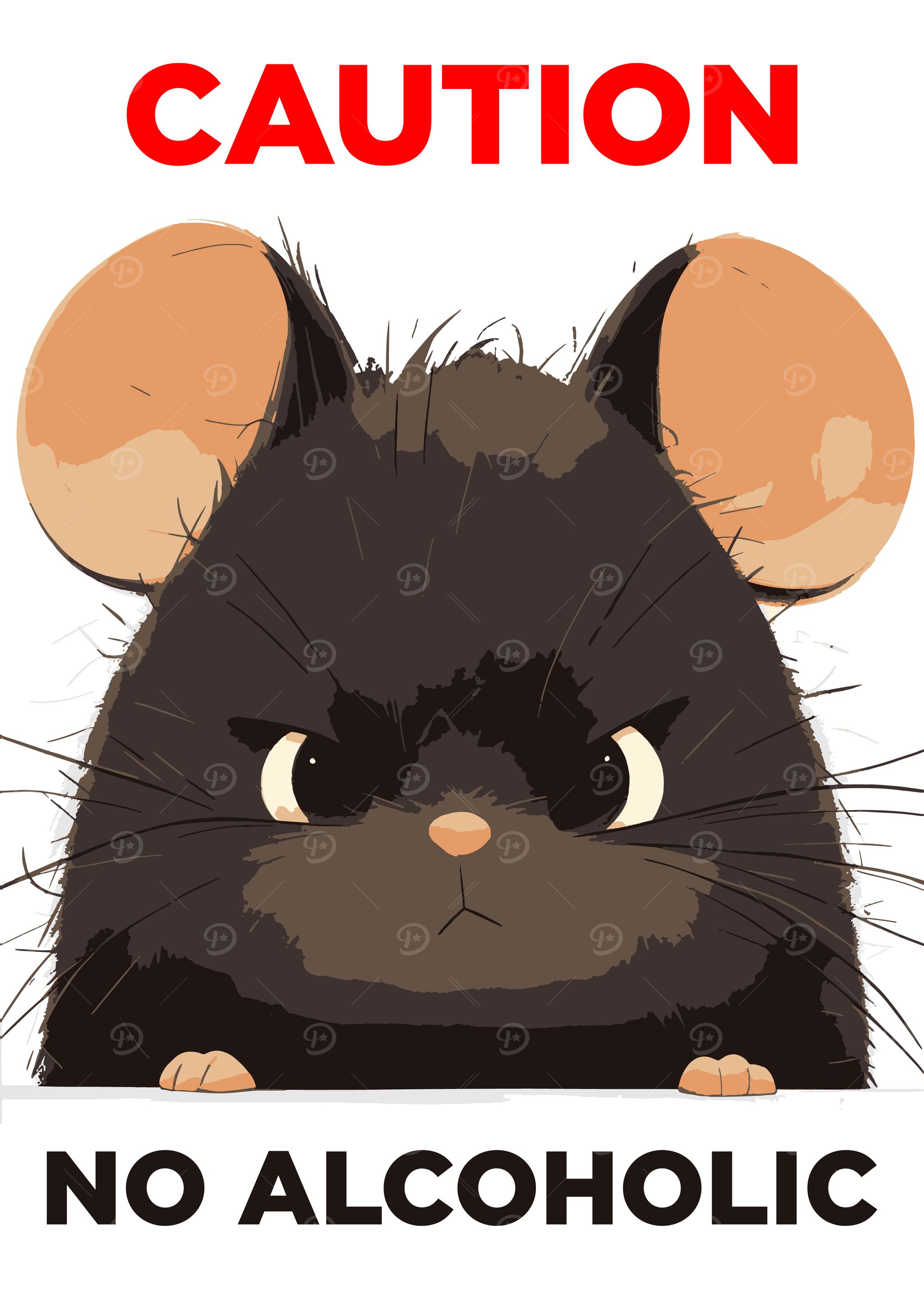 Caution: No Alcoholic Beverages Mouse
