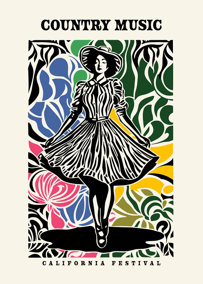 Country Music California Festival Poster