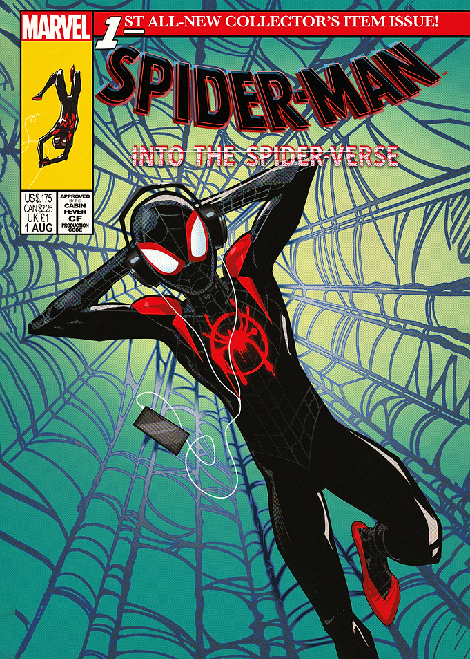 Into the Spider-Verse Comic Cover Miles