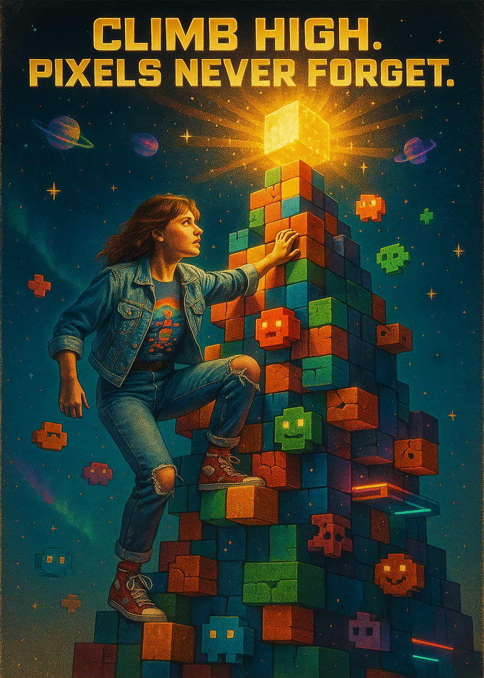Climb High: Pixelated Retro Gaming Adventure