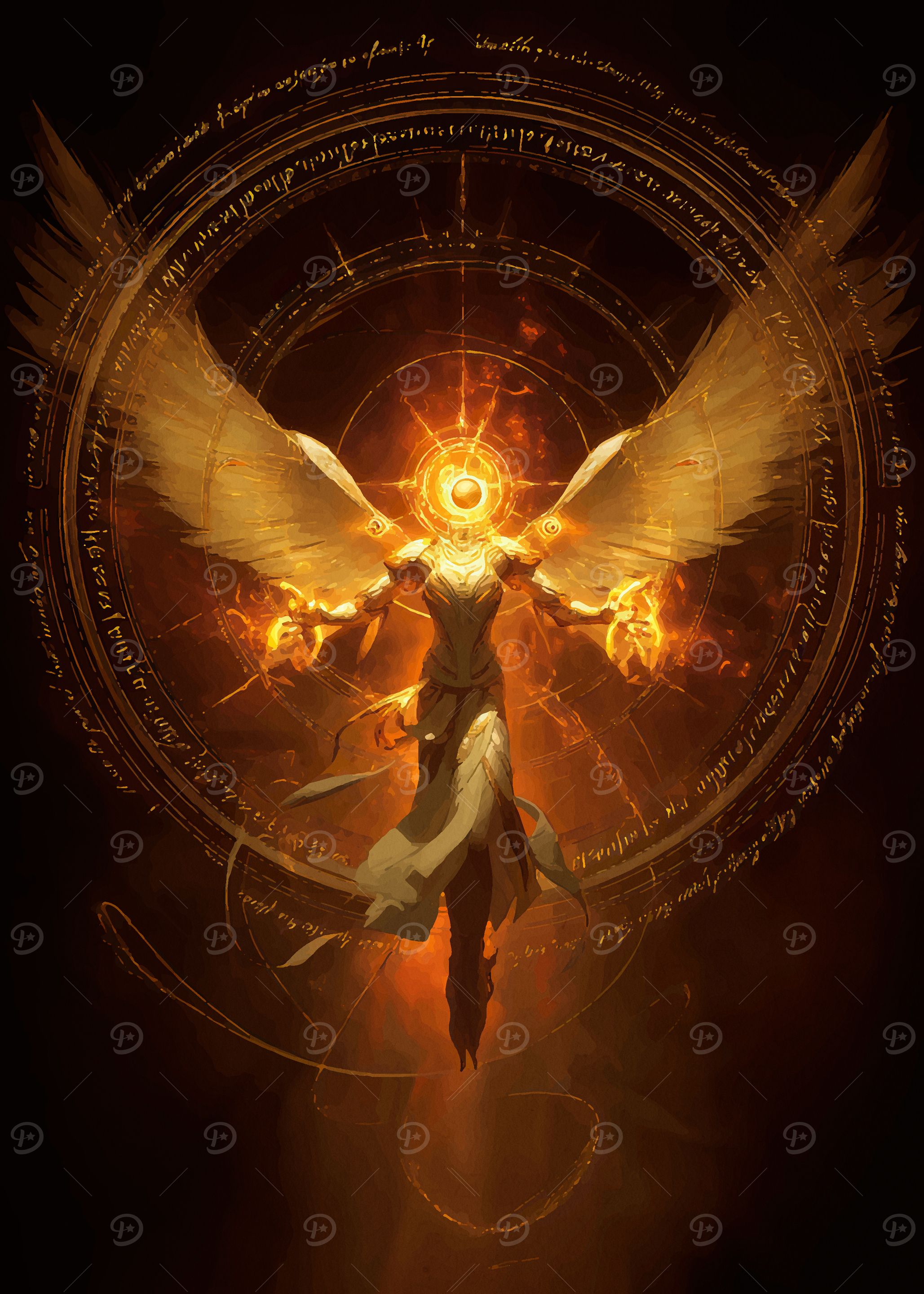 Golden Angel Wings