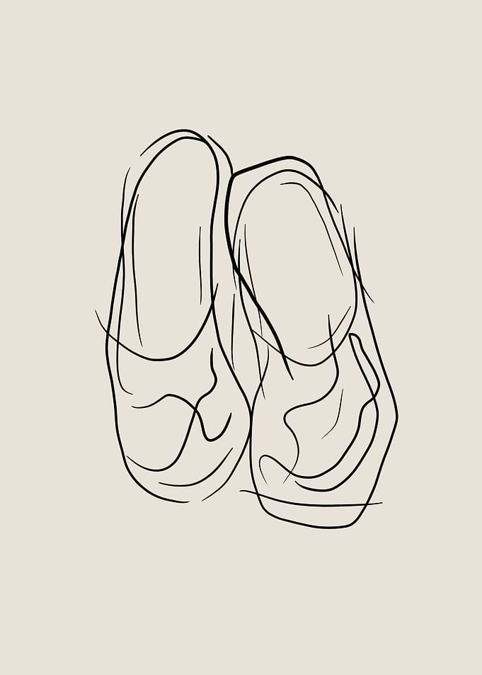 Shoe Line Art