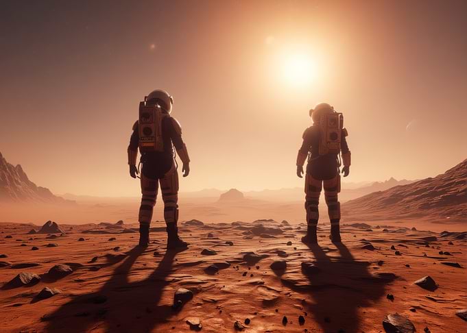 Astronauts on Mars