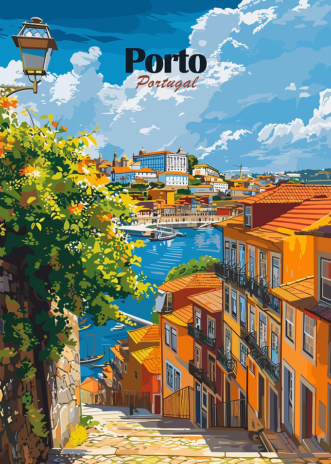 Porto, Portugal Travel Poster