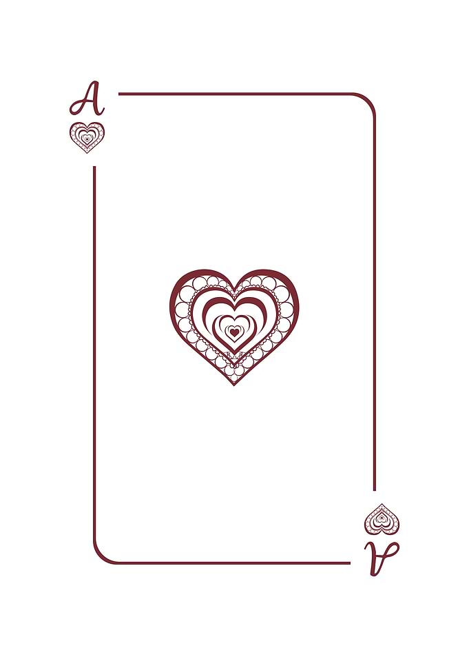 Ace of Hearts Playing Card
