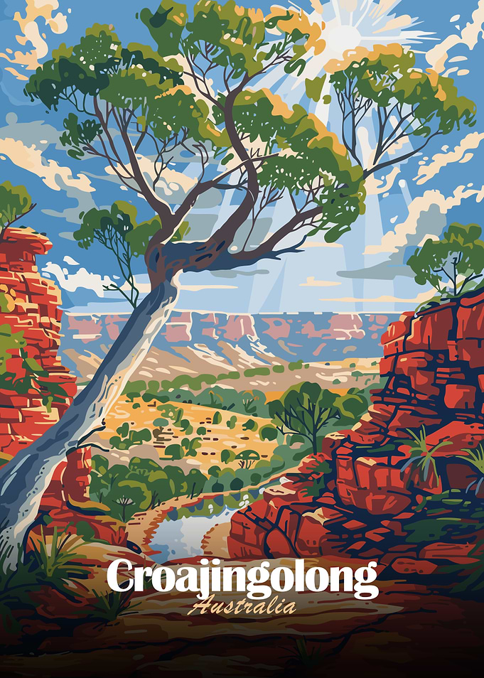 Croajingolong Australia Travel Poster