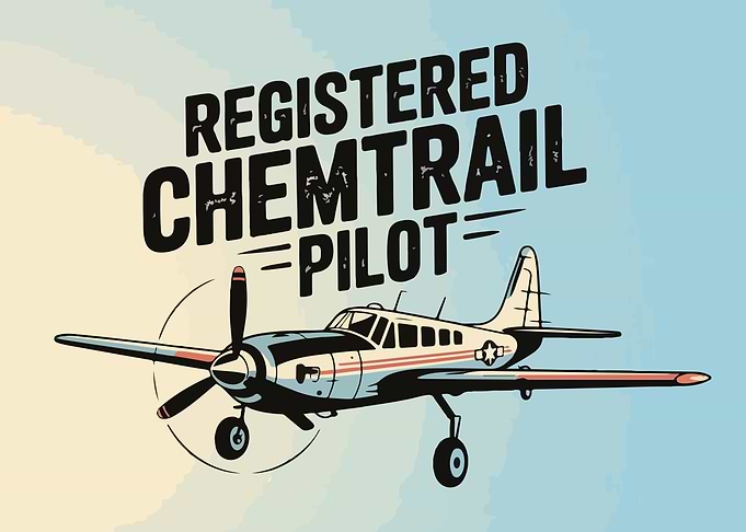 Registered Chemtrail Pilot Airplane Graphic