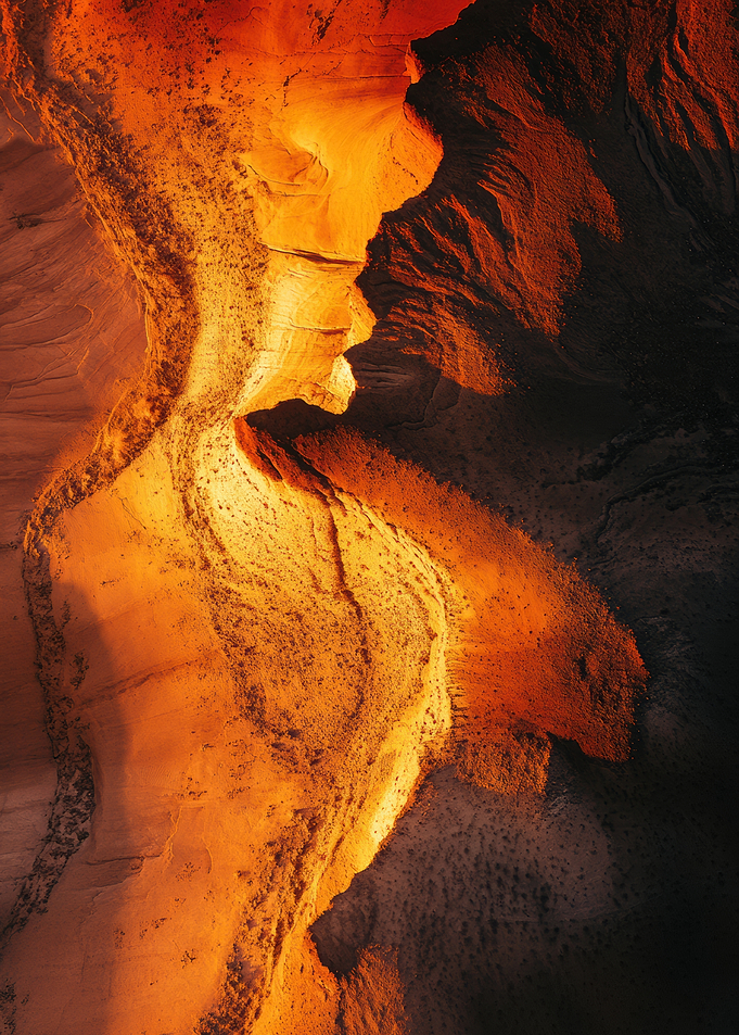 Golden Canyon Walls