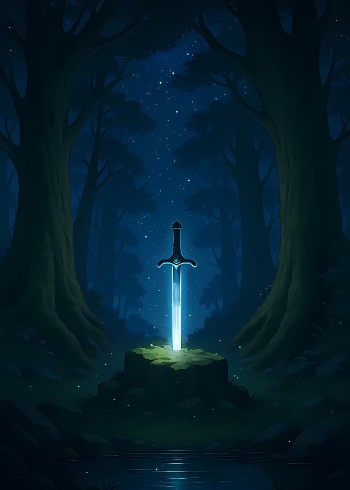 Sword in the Stone Fantasy Scene
