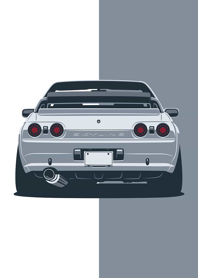 Nissan Skyline R32 Rear View