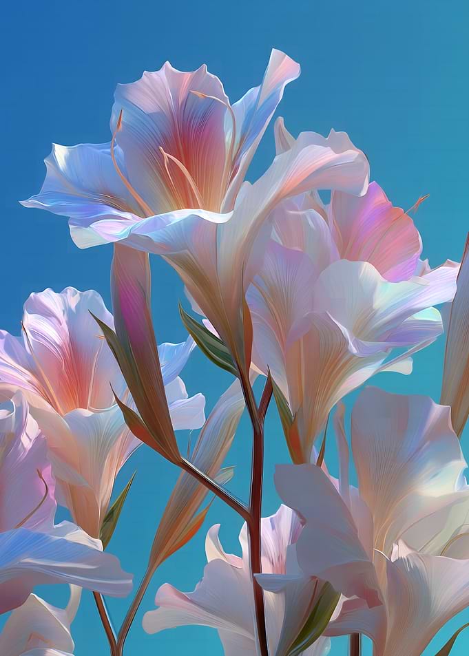 Floral Beauty Against Azure Sky