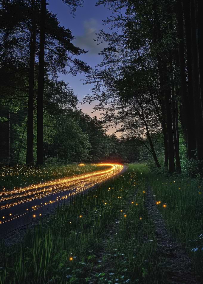 Enchanted Forest Path at Twilight
