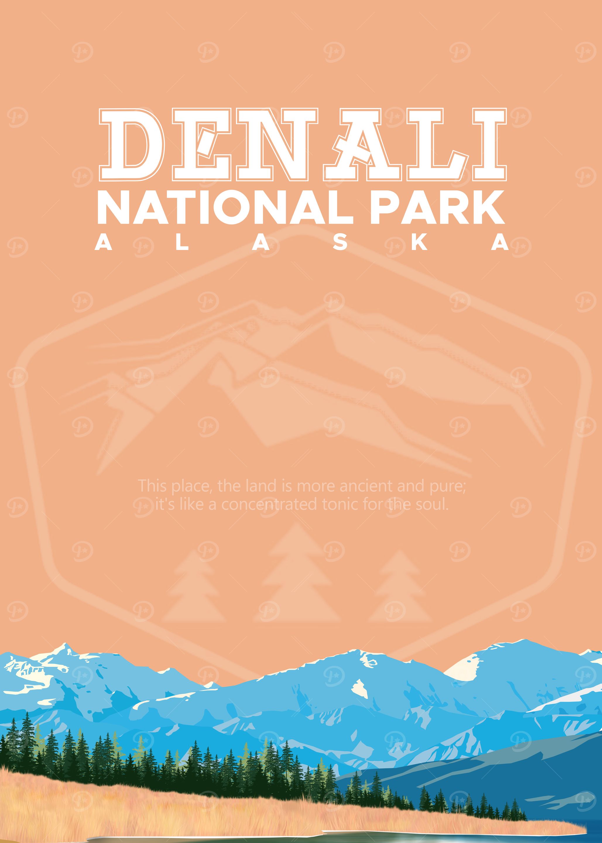 Denali National Park Alaska Poster