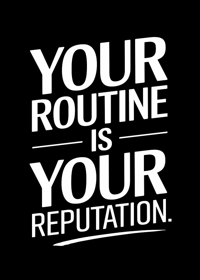 Your Routine is Your Reputation