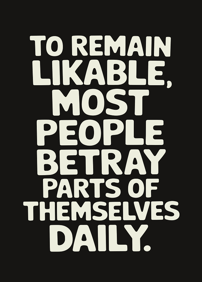 Likable Betrayal Text Art